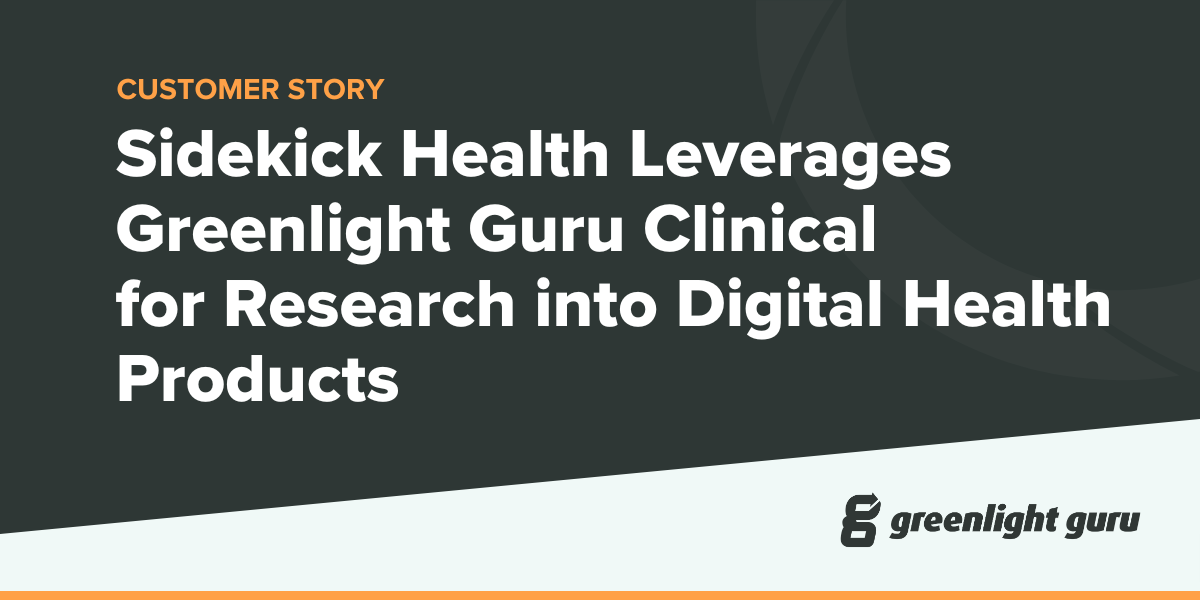Sidekick Health Leverages Greenlight Guru Clinical for Research into